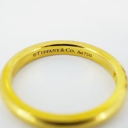 Tiffany Ring Classic Band 3PD Diamond K18YG Yellow Gold Size 4 Ladies