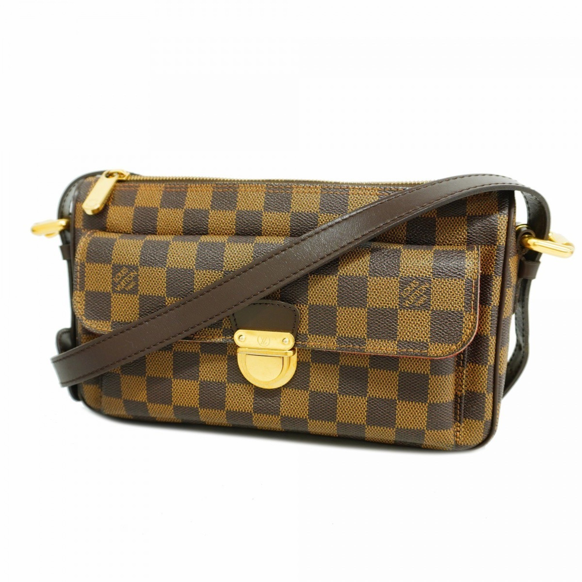 Louis Vuitton Shoulder Bag Damier Ravello GM N60006 Ebene Ladies