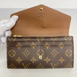 Louis Vuitton Long Wallet Monogram Portefeuille Sarah M60531 Brown Ladies