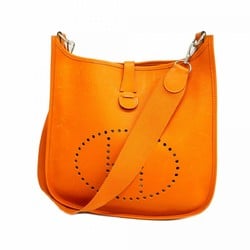 Hermes Shoulder Bag Evelyn 1GM Veau Epsom Orange G Stamp Ladies