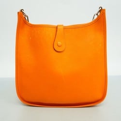 Hermes Shoulder Bag Evelyn 1GM Veau Epsom Orange G Stamp Ladies