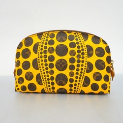 Louis Vuitton Pouch Monogram Pumpkin Dot Pochette Tick M47346 Brown Jaune Yayoi Kusama Ladies