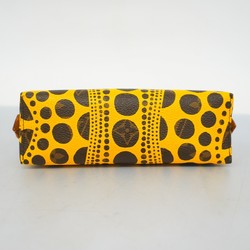 Louis Vuitton Pouch Monogram Pumpkin Dot Pochette Tick M47346 Brown Jaune Yayoi Kusama Ladies