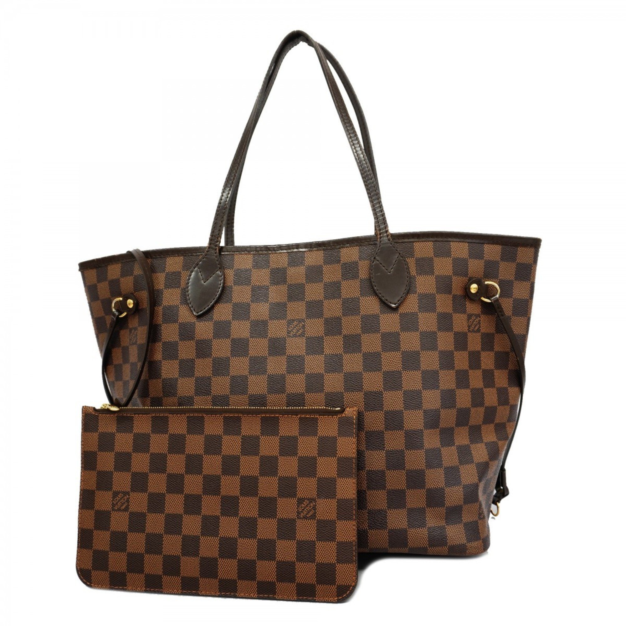 Louis Vuitton Tote Bag Damier Neverfull MM N51105 Ebene Women's