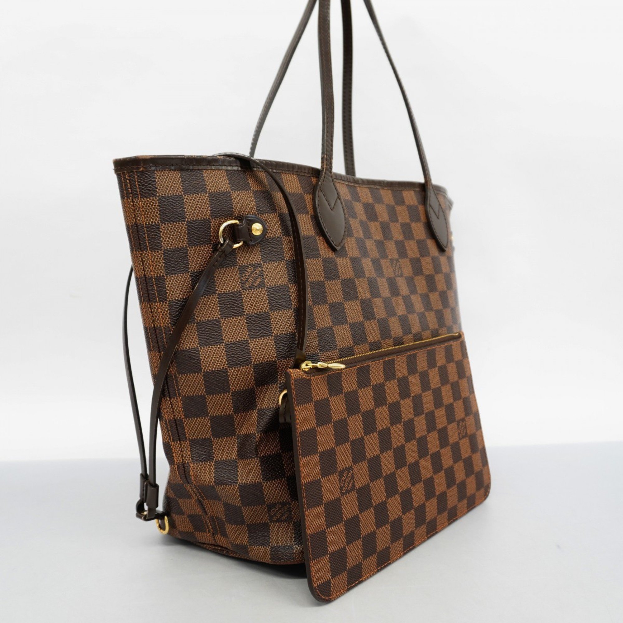 Louis Vuitton Tote Bag Damier Neverfull MM N51105 Ebene Women's