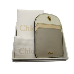 Chloé Chloe WALDEN Card Case Leather Beige 2073Chloe