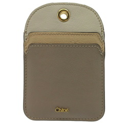 Chloé Chloe WALDEN Card Case Leather Beige 2073Chloe