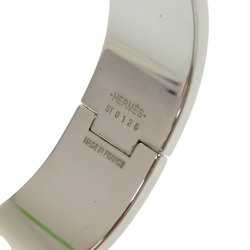 Hermes H motif click clack GM bracelet metal white/silver white 1154HERMES