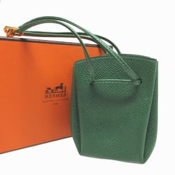 Hermes Vespa Couchvel Vert Green ○T Stamp (Made in 1991) Pouch 1180HERMES