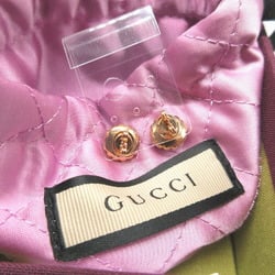 Gucci GG Marmont metal fake pearl pink gold earrings 1152GUCCI