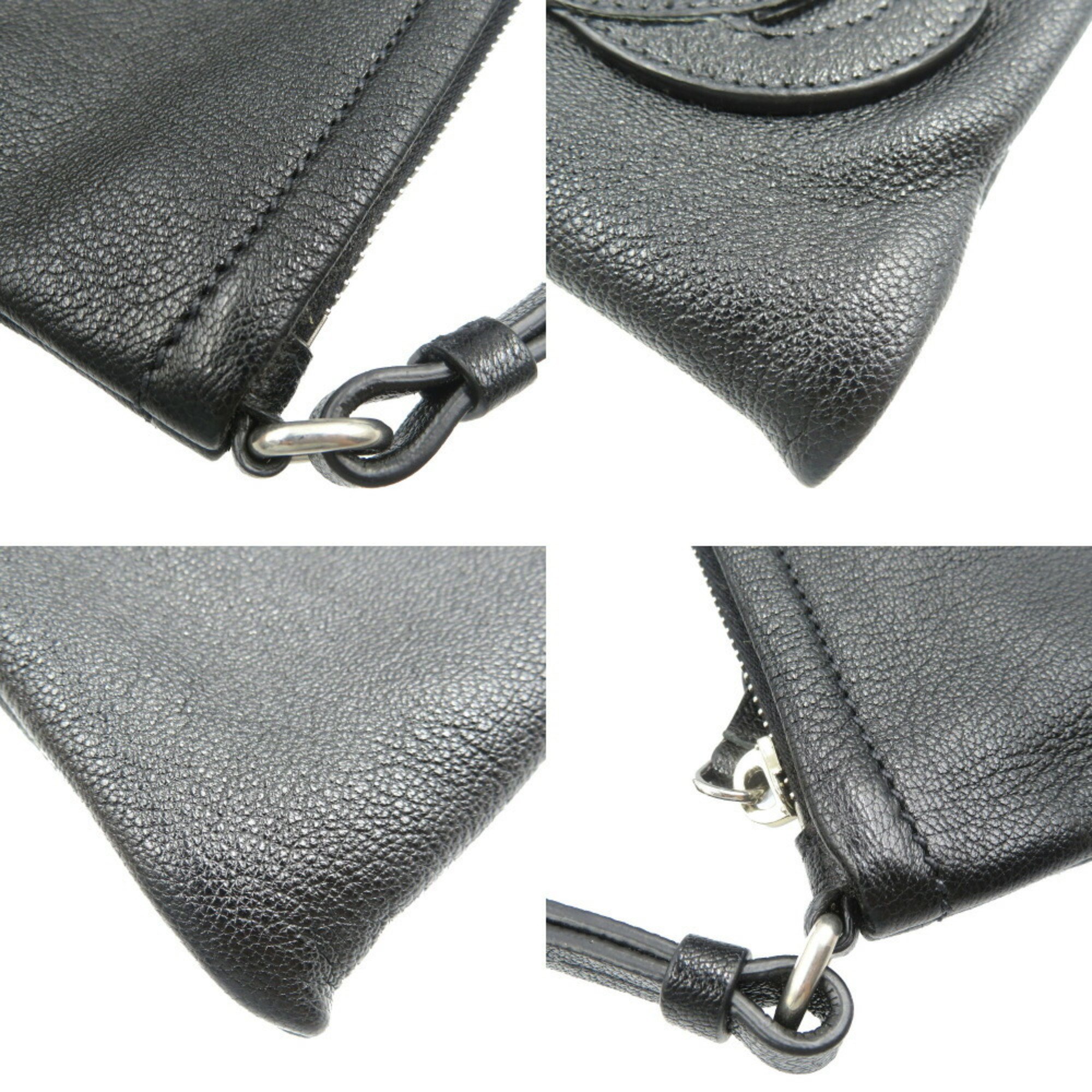 Miu Miu Miu 5BH200 Leather Black Shoulder Bag 1786Miu