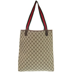 Gucci Old Shelly GG 39 002 4487 PVC Canvas Beige Tote Bag 1656 GUCCI