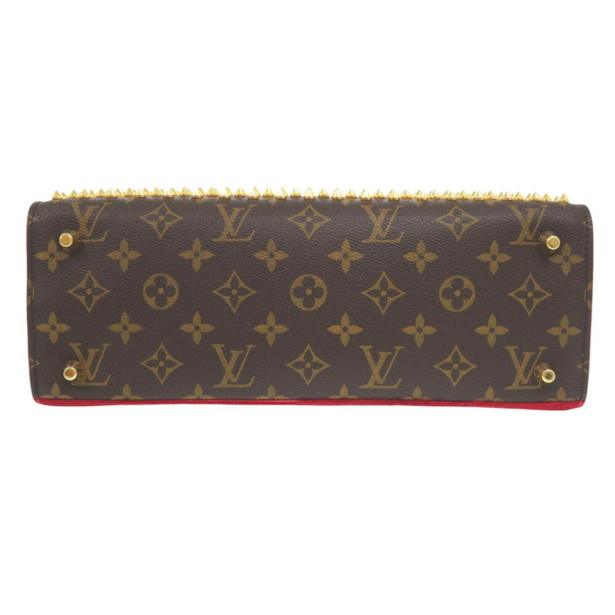 Louis Vuitton x Christian Louboutin Monogram Iconoclast M41234 Studded Pony Handbag Bag LV 1376-2LOUIS VUITTON ×