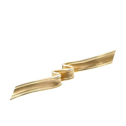 Tiffany K18YG ribbon motif 750 brooch yellow gold 1663TIFFANY&Co.