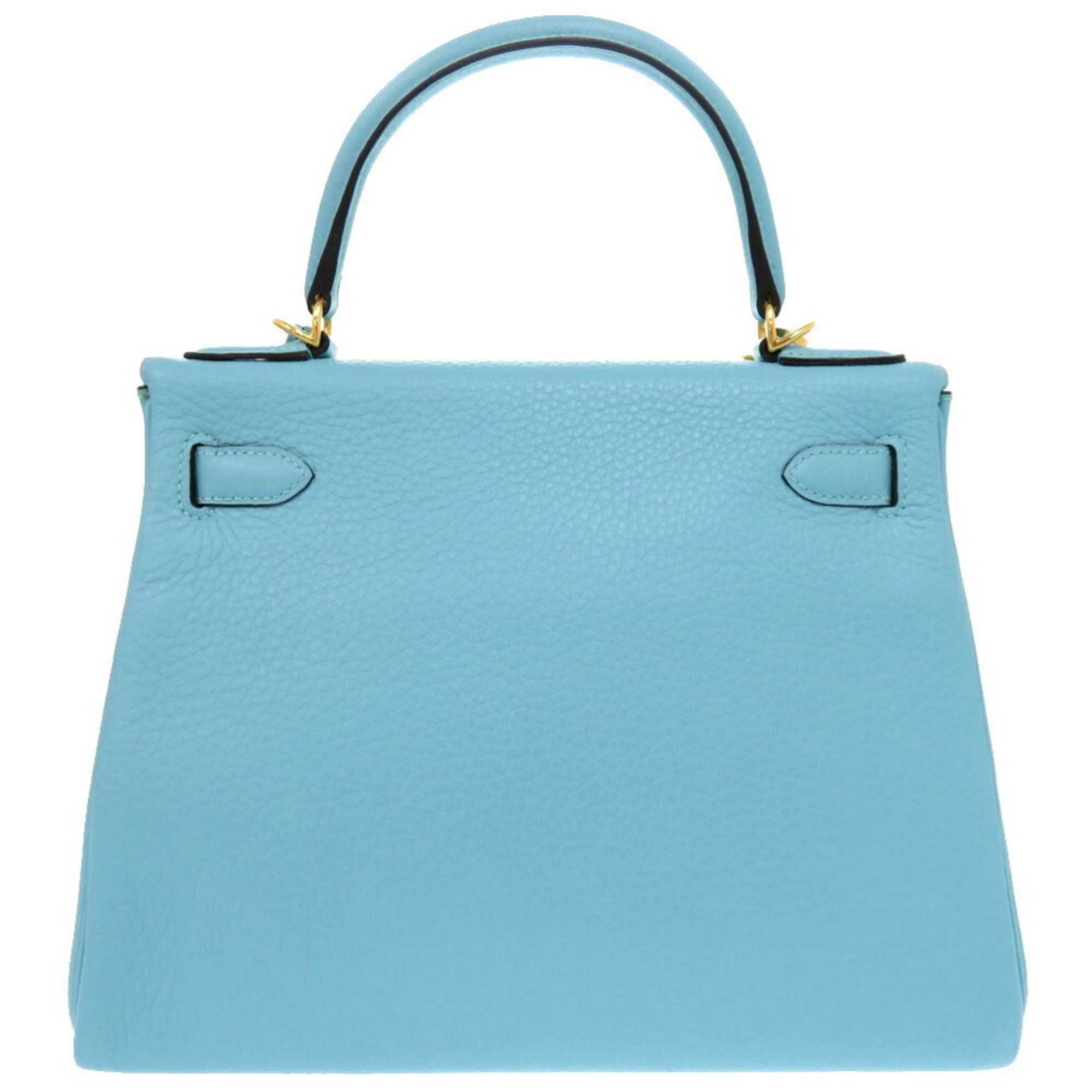 Hermes Kelly 28 Inner Stitching Taurillon Clemence Blue Atoll A Stamp (Made in 2017) Handbag 1274 HERMES