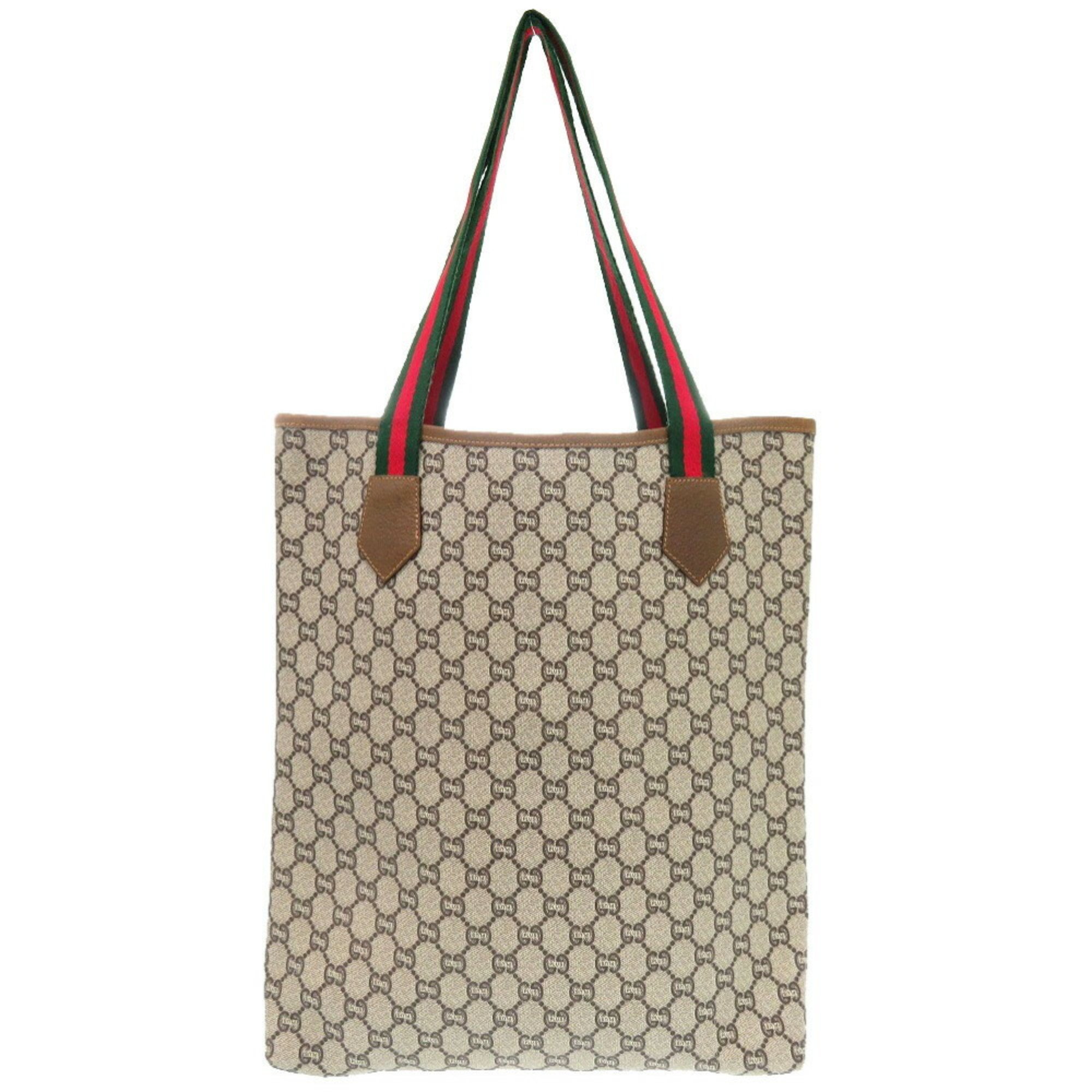 Gucci Plus PVC Canvas Beige Tote Bag 1592 GUCCI PLUS Men's