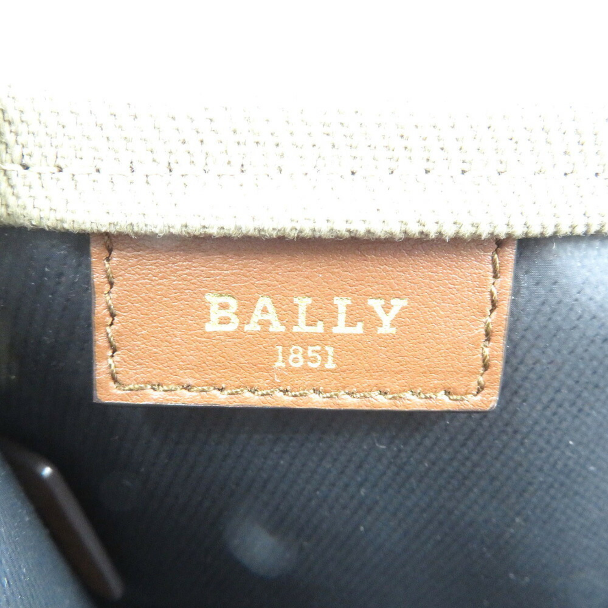 BALLY Drysalia canvas and leather sand beige tote bag 1348BALLY