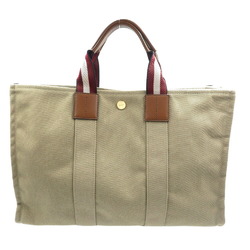 BALLY Drysalia canvas and leather sand beige tote bag 1348BALLY