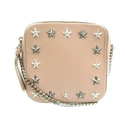 Jimmy Choo Sunny Star Studs Leather Pink Shoulder Bag 1320JIMMY CHOO