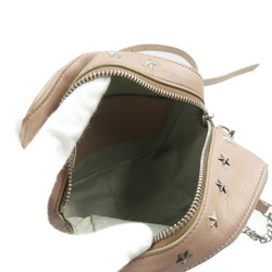 Jimmy Choo Sunny Star Studs Leather Pink Shoulder Bag 1320JIMMY CHOO