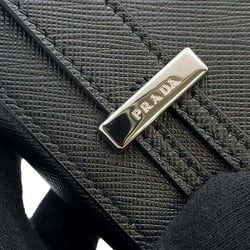 Prada Smartphone Pouch Saffiano 2ZH064 PRADA Men's Black