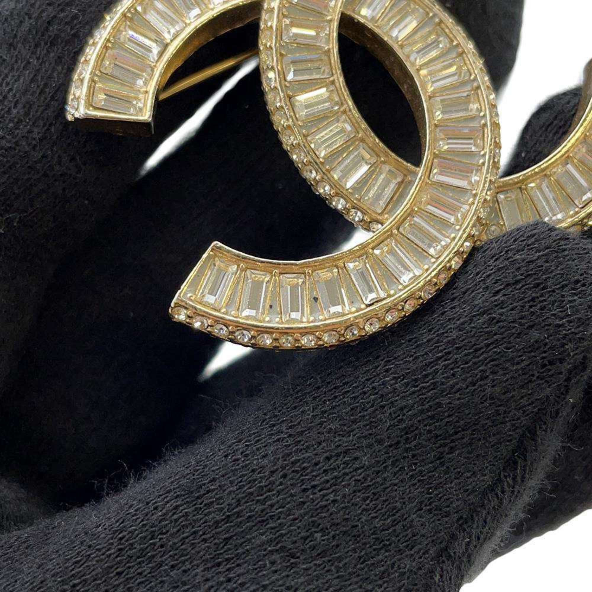 Chanel Brooch Coco Mark Rhinestone F17V CHANEL