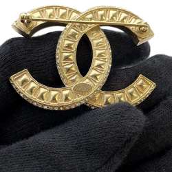 Chanel Brooch Coco Mark Rhinestone F17V CHANEL