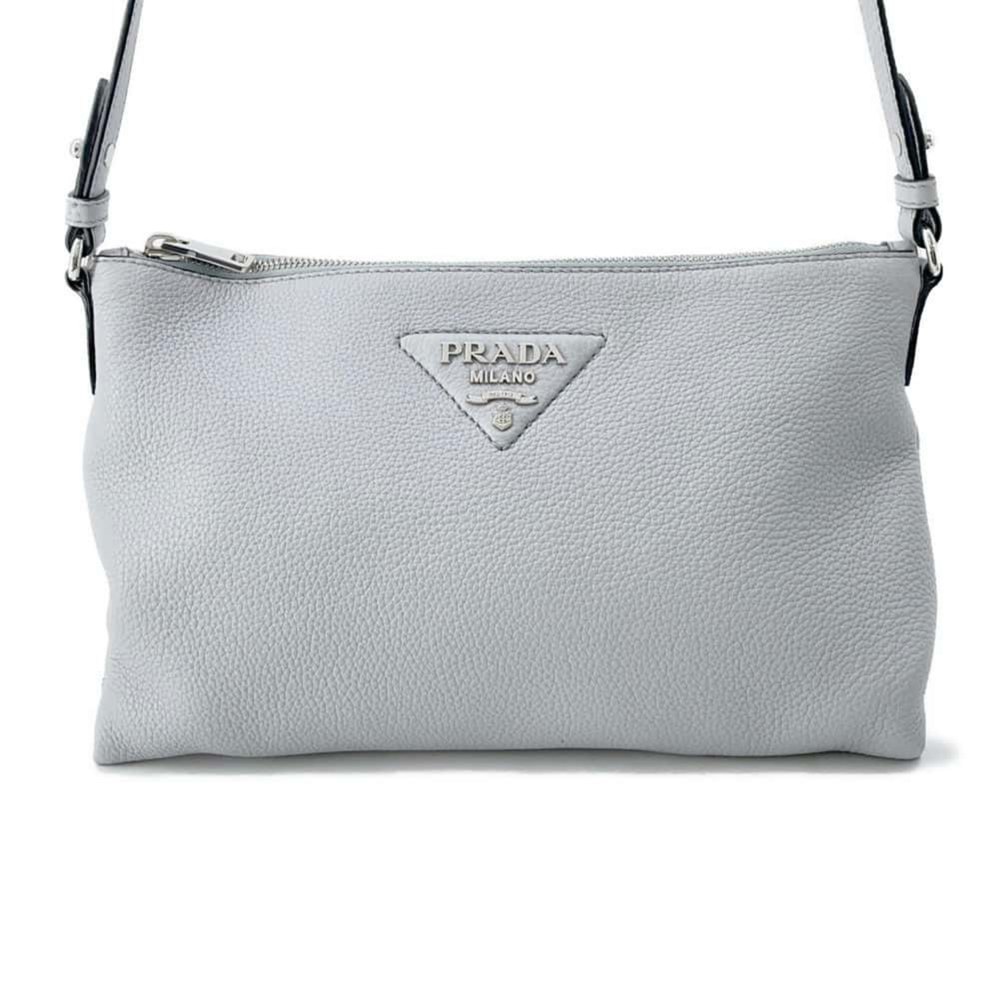 Prada Shoulder Bag Vitello Dino Soft Leather 1BH050 PRADA Clutch 2way