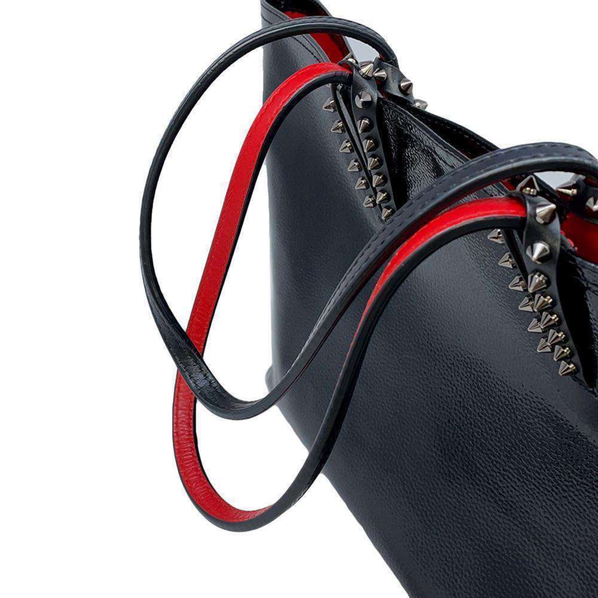 Christian Louboutin Tote Bag Kabata Patent 1185006 Black