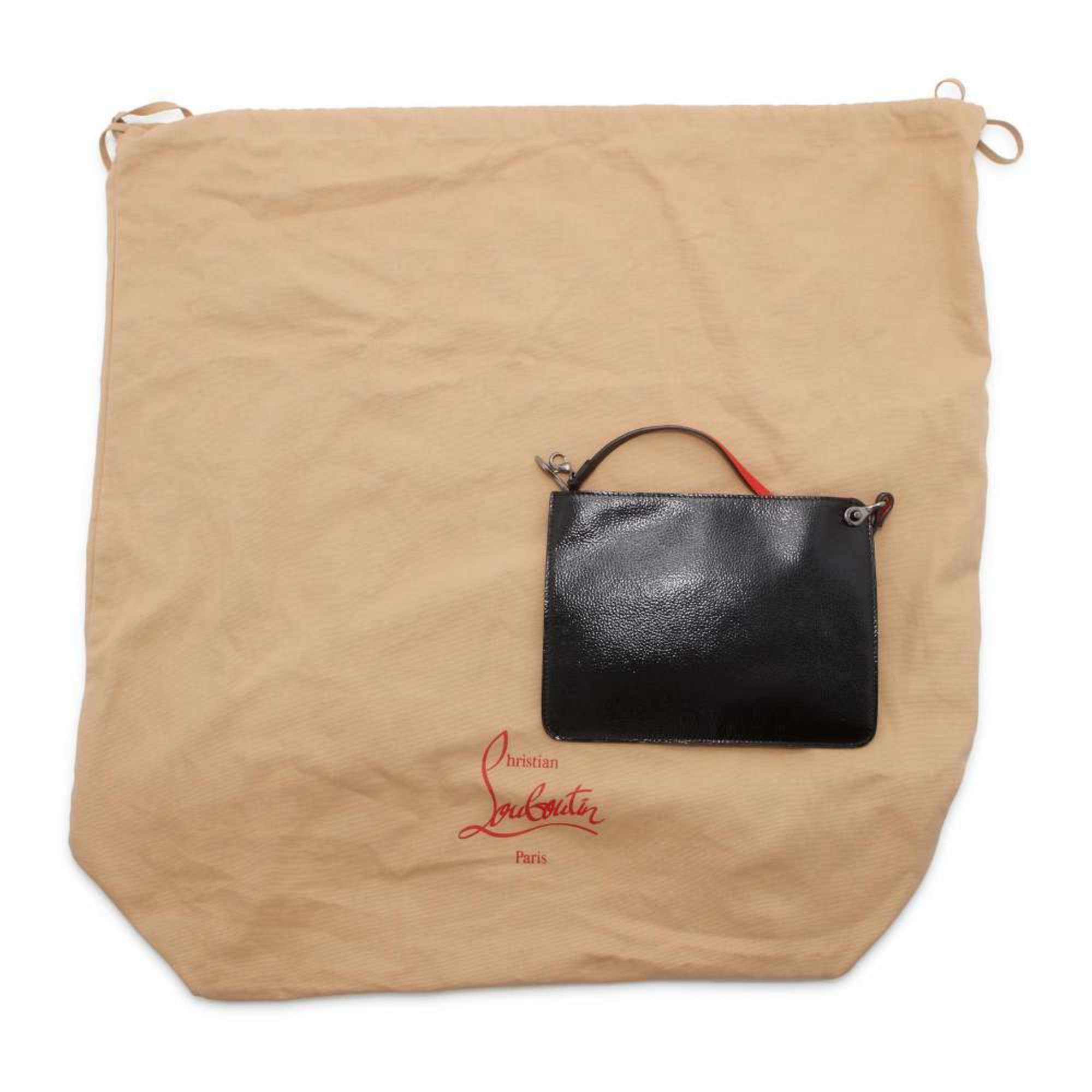 Christian Louboutin Tote Bag Kabata Patent 1185006 Black