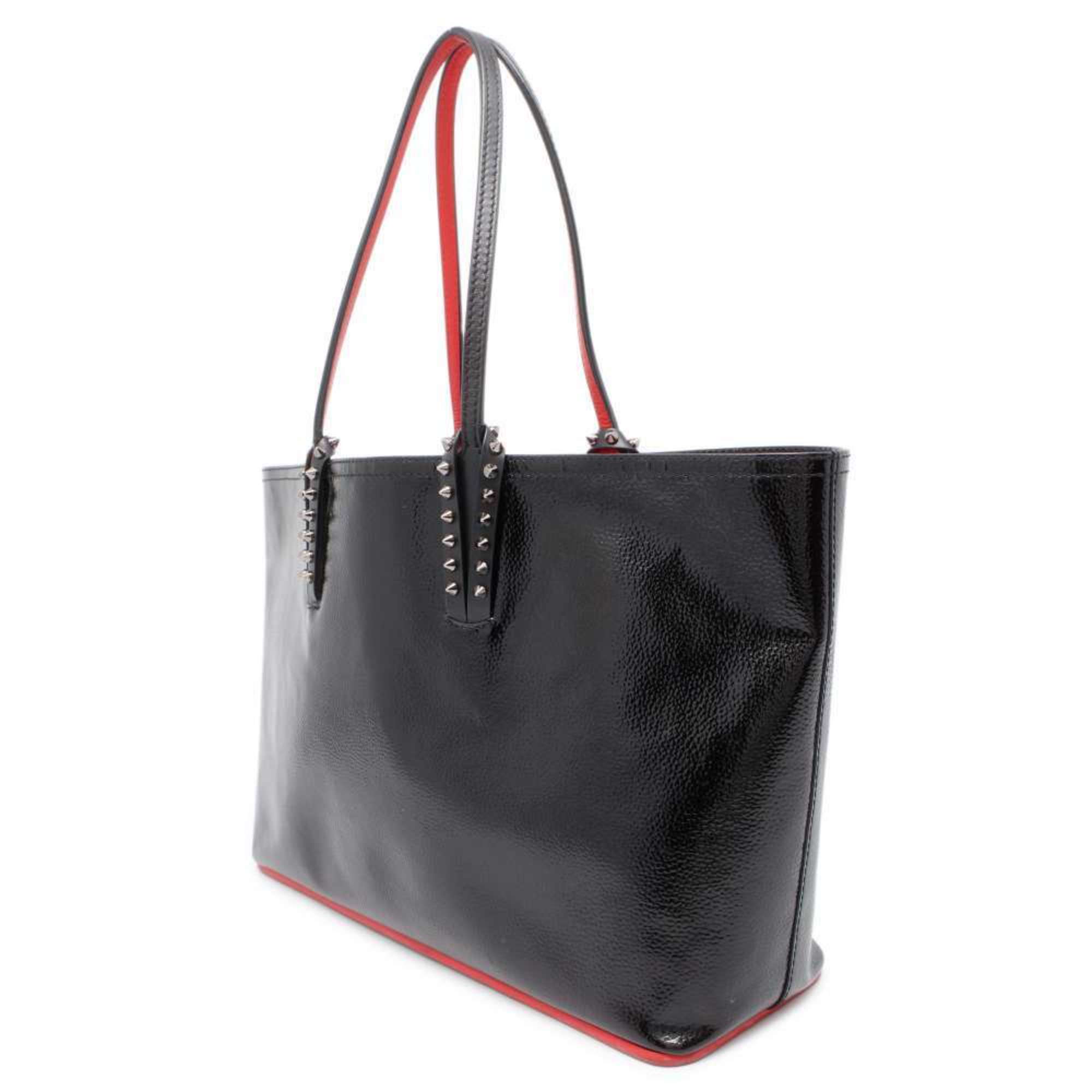 Christian Louboutin Tote Bag Kabata Patent 1185006 Black