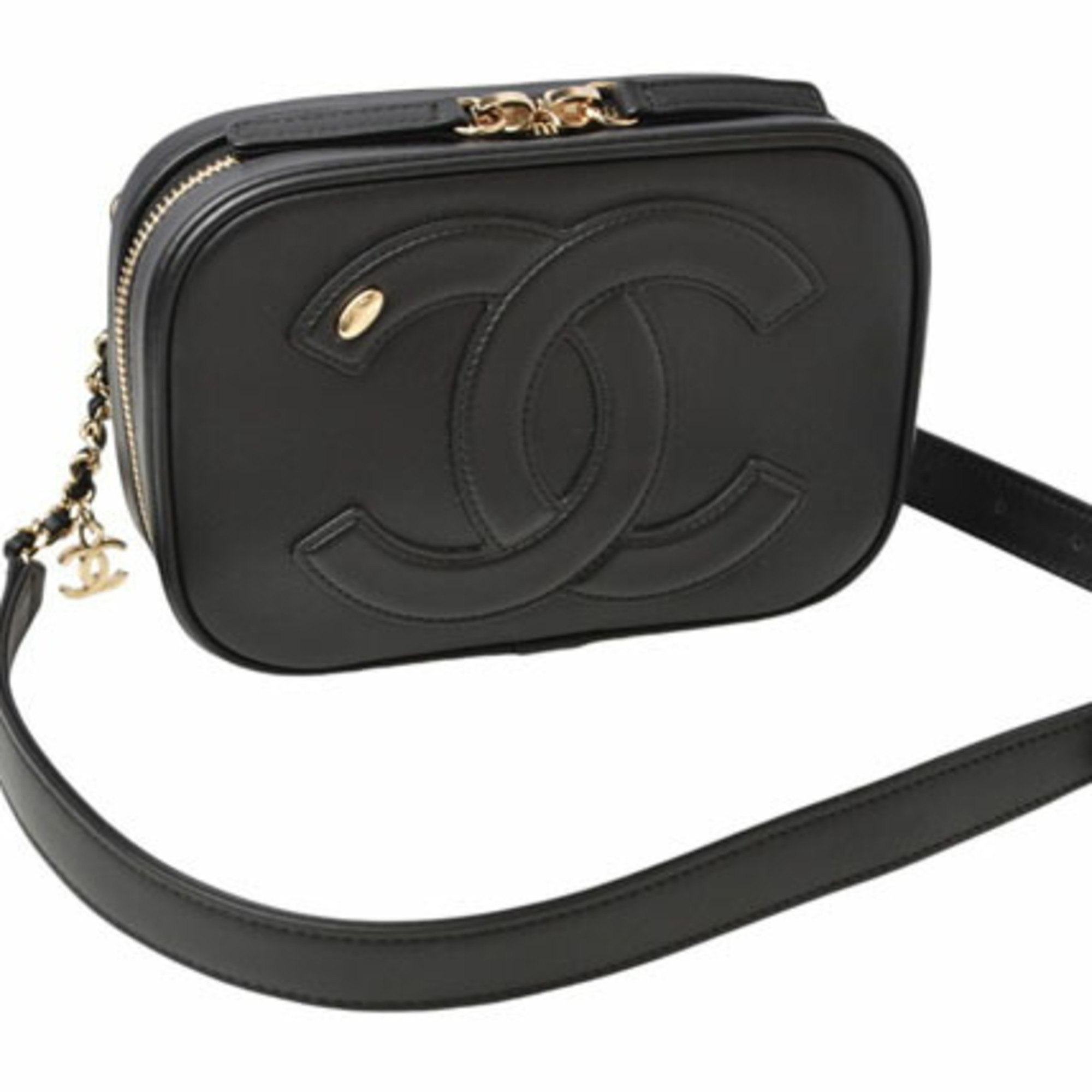 Chanel Belt Bag Chain Pouch Waist CHANEL Black