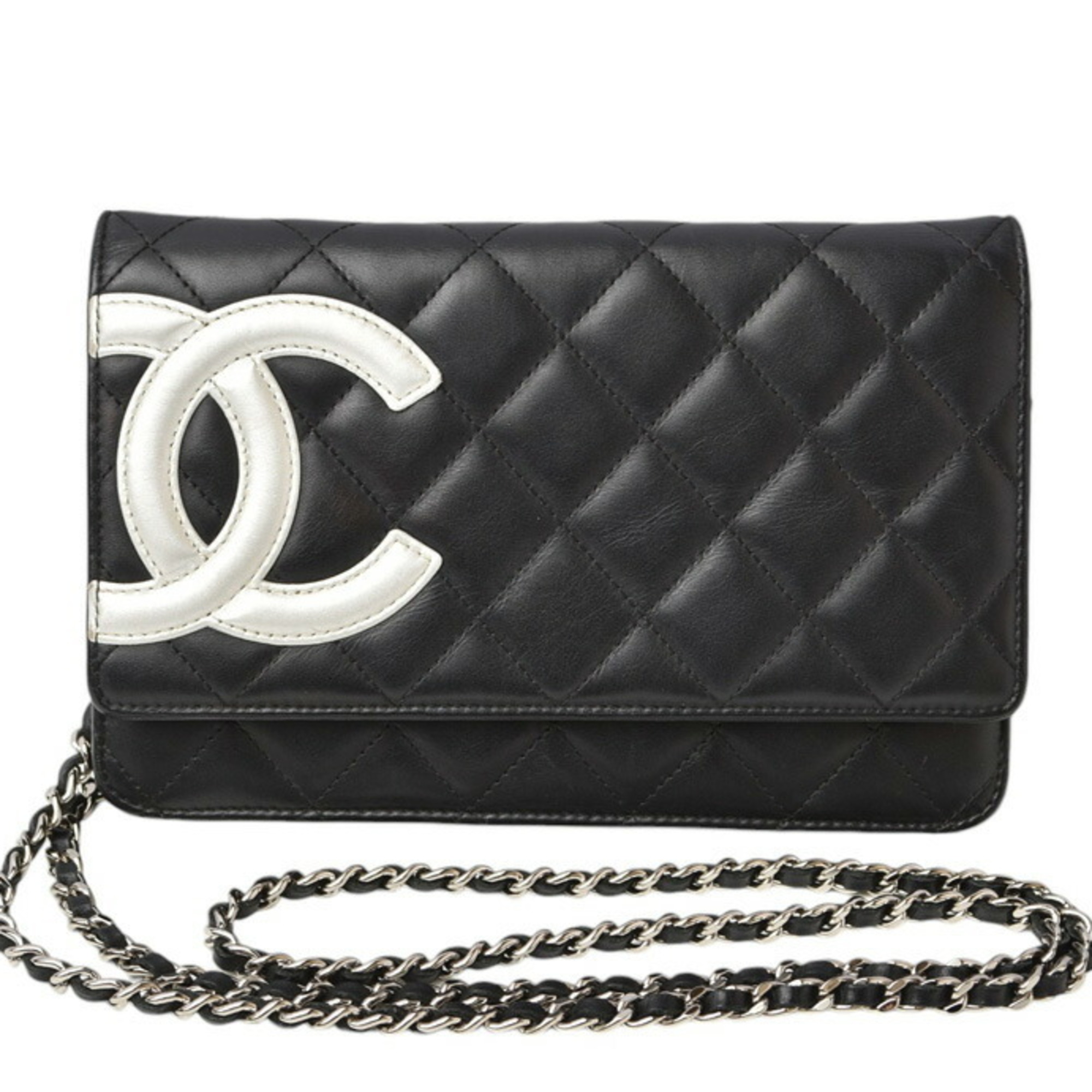 Chanel Chain Wallet Long Multi CHANEL Shoulder Bag Cambon Black Silver