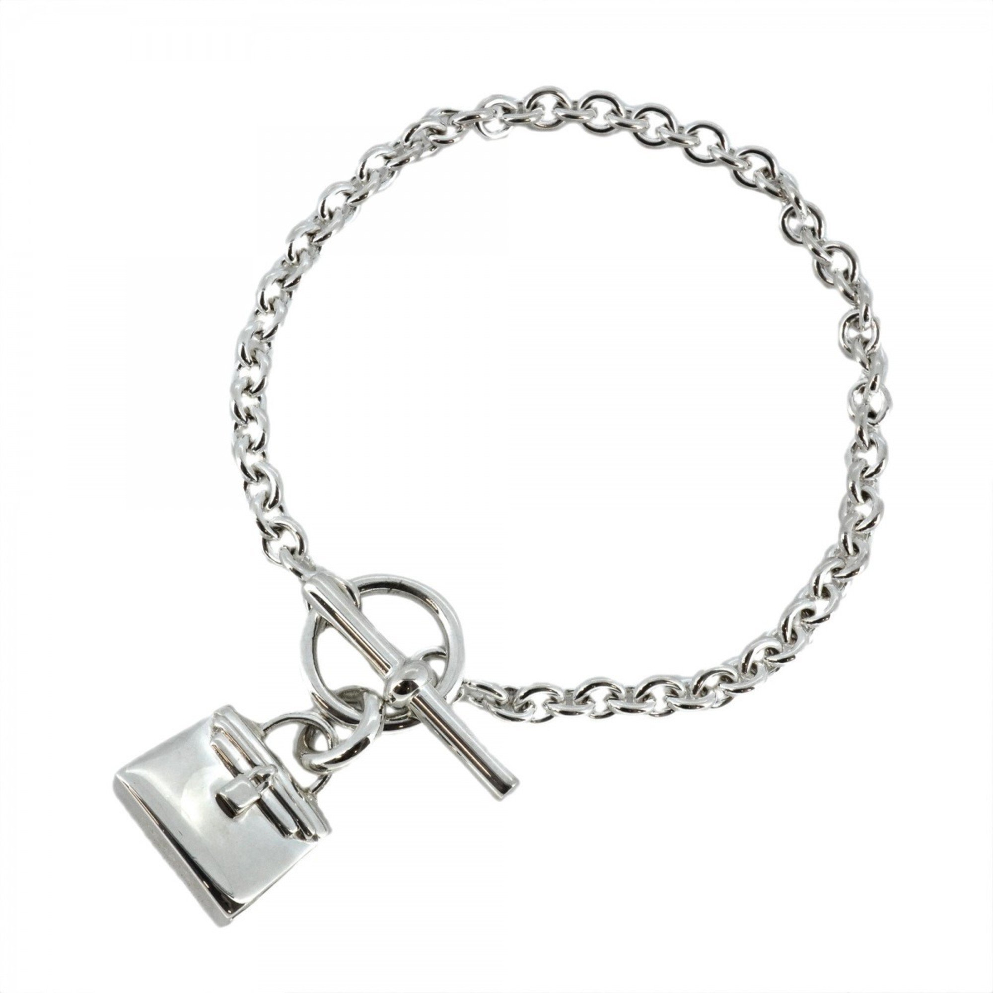 Hermes Bracelet Ashlet Kelly Silver 925 Ladies