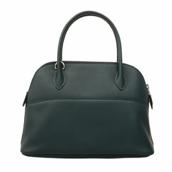 Hermes handbag Bolide 27 Swift Vert Cypress C engraved ladies