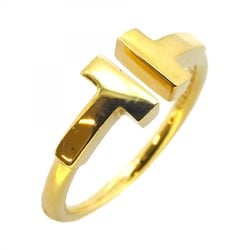 Tiffany Ring T Wire K18YG Yellow Gold Size 6.5 Ladies