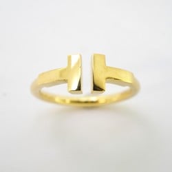 Tiffany Ring T Wire K18YG Yellow Gold Size 6.5 Ladies