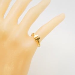 Tiffany Ring T Wire K18YG Yellow Gold Size 6.5 Ladies