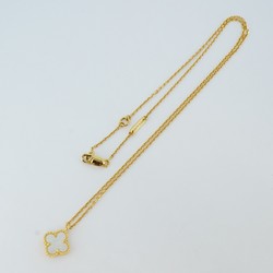 Van Cleef & Arpels Necklace Sweet Alhambra K18YG Yellow Gold Ladies