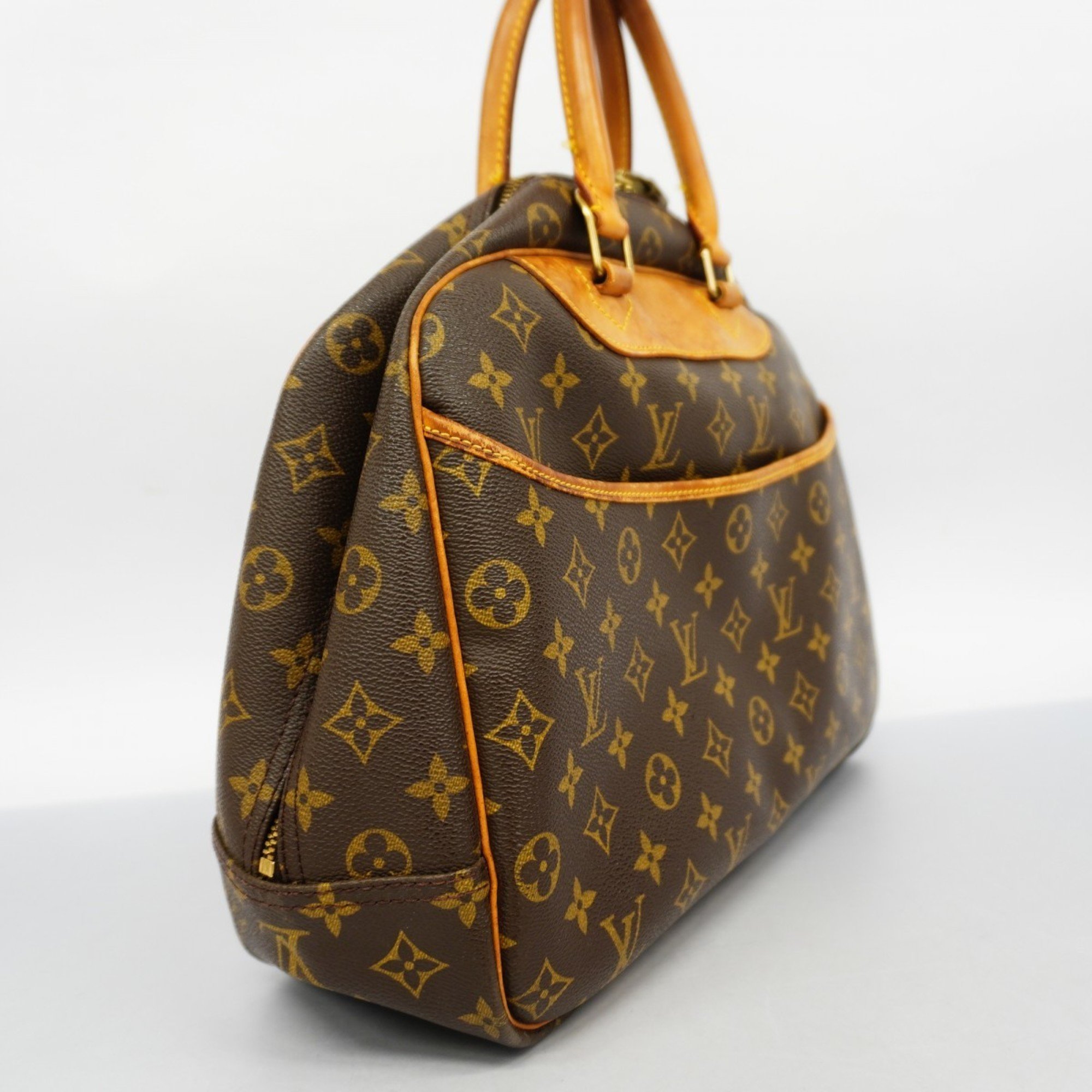 Louis Vuitton Handbag Monogram Deauville M47270 Brown Ladies