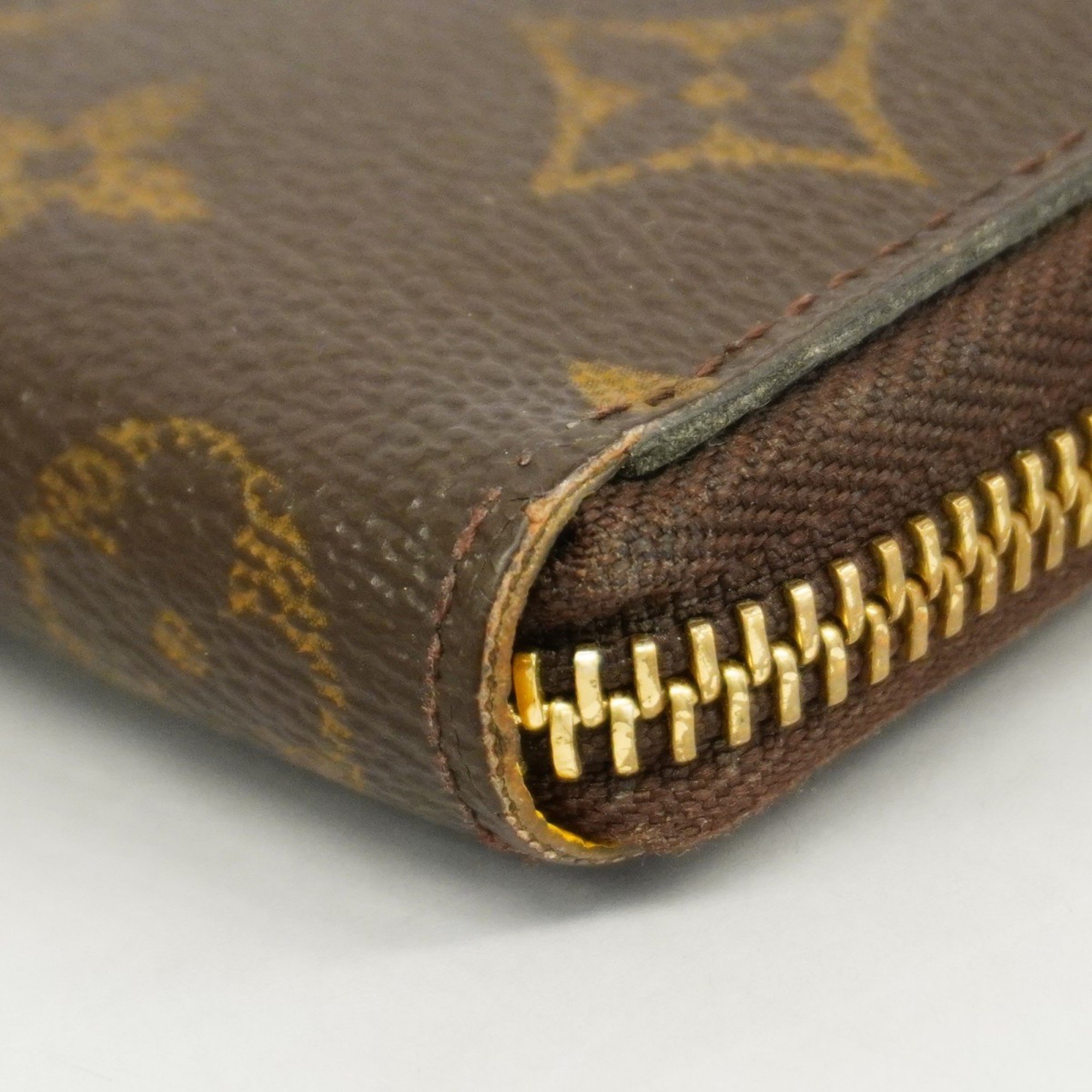 Louis Vuitton Long Wallet Monogram Portefeuille Clemence M60744 Brown Mimosa Ladies