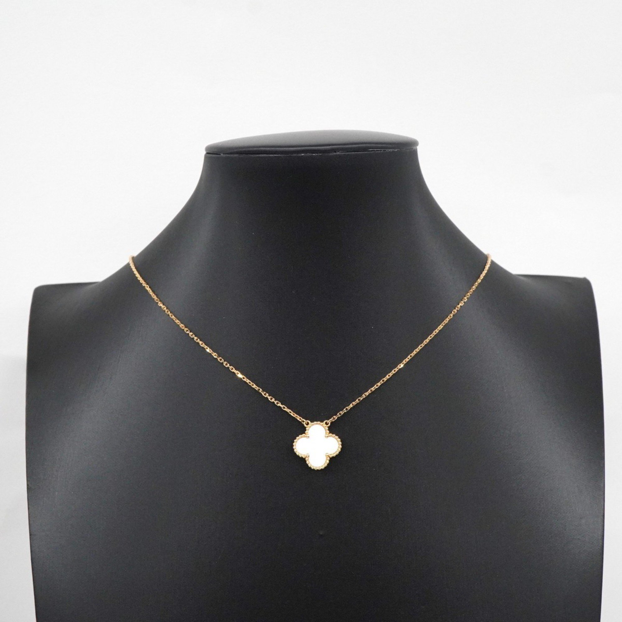 Van Cleef & Arpels Necklace Alhambra Mother of Pearl K18YG Yellow Gold Ladies