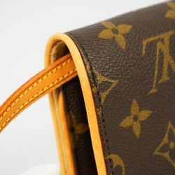 Louis Vuitton Shoulder Bag Monogram Pochette Twin GM M51852 Brown Women's