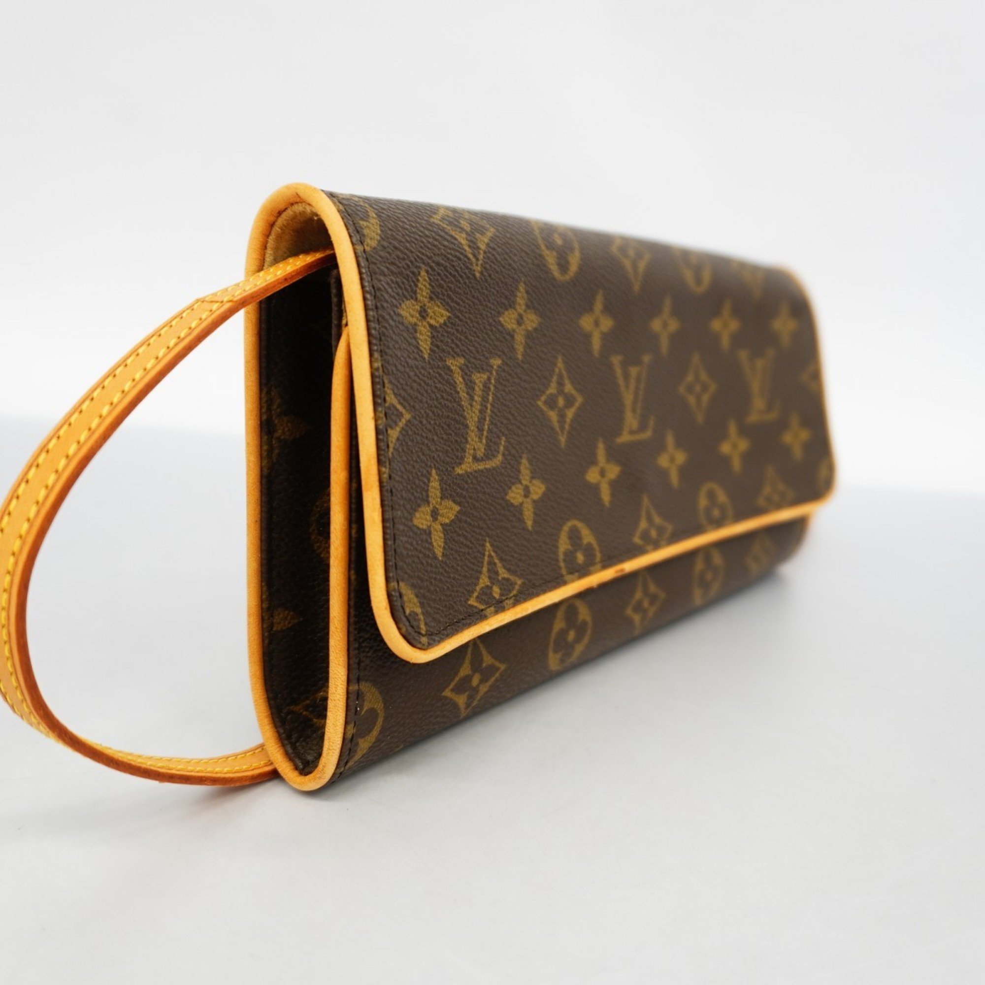 Louis Vuitton Shoulder Bag Monogram Pochette Twin GM M51852 Brown Women's