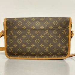 Louis Vuitton Shoulder Bag Monogram Gibessier MM M42247 Brown Women's