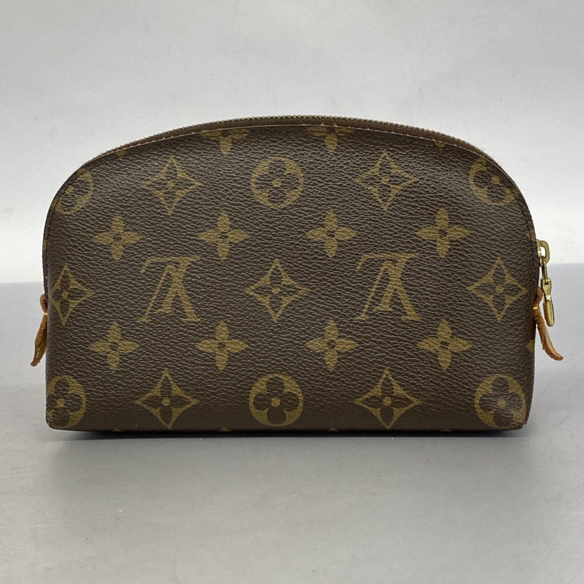 Louis Vuitton Pouch Monogram Pochette Tick M47515 Brown Ladies