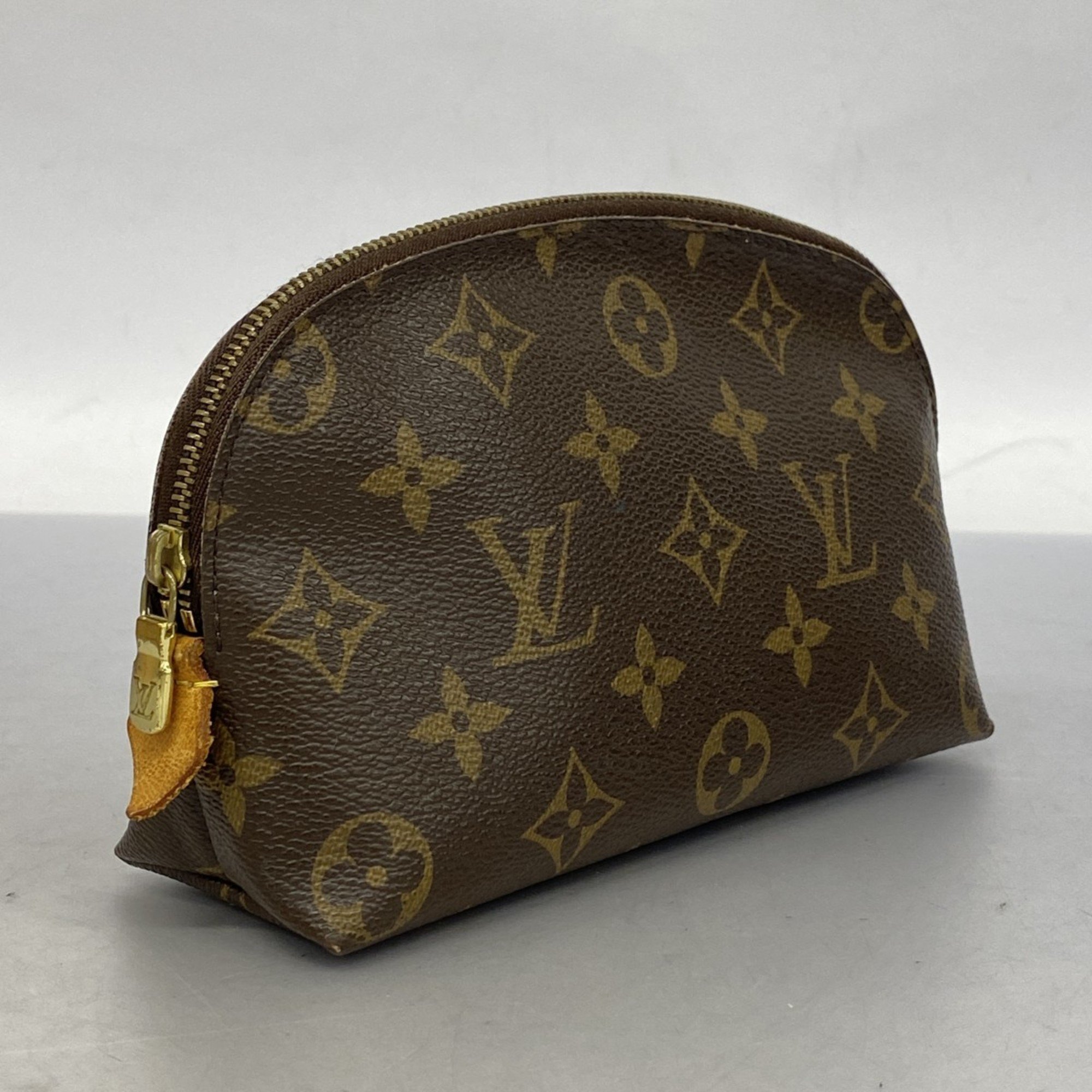 Louis Vuitton Pouch Monogram Pochette Tick M47515 Brown Ladies