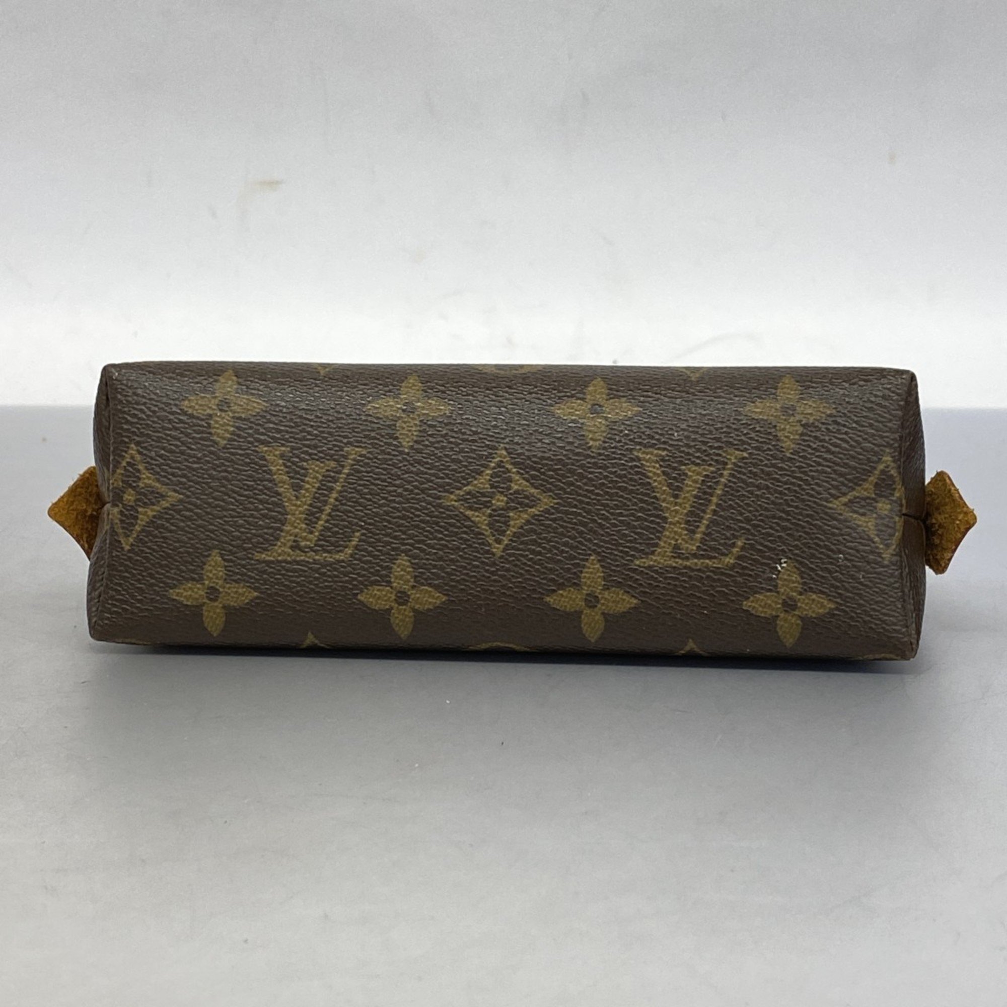 Louis Vuitton Pouch Monogram Pochette Tick M47515 Brown Ladies