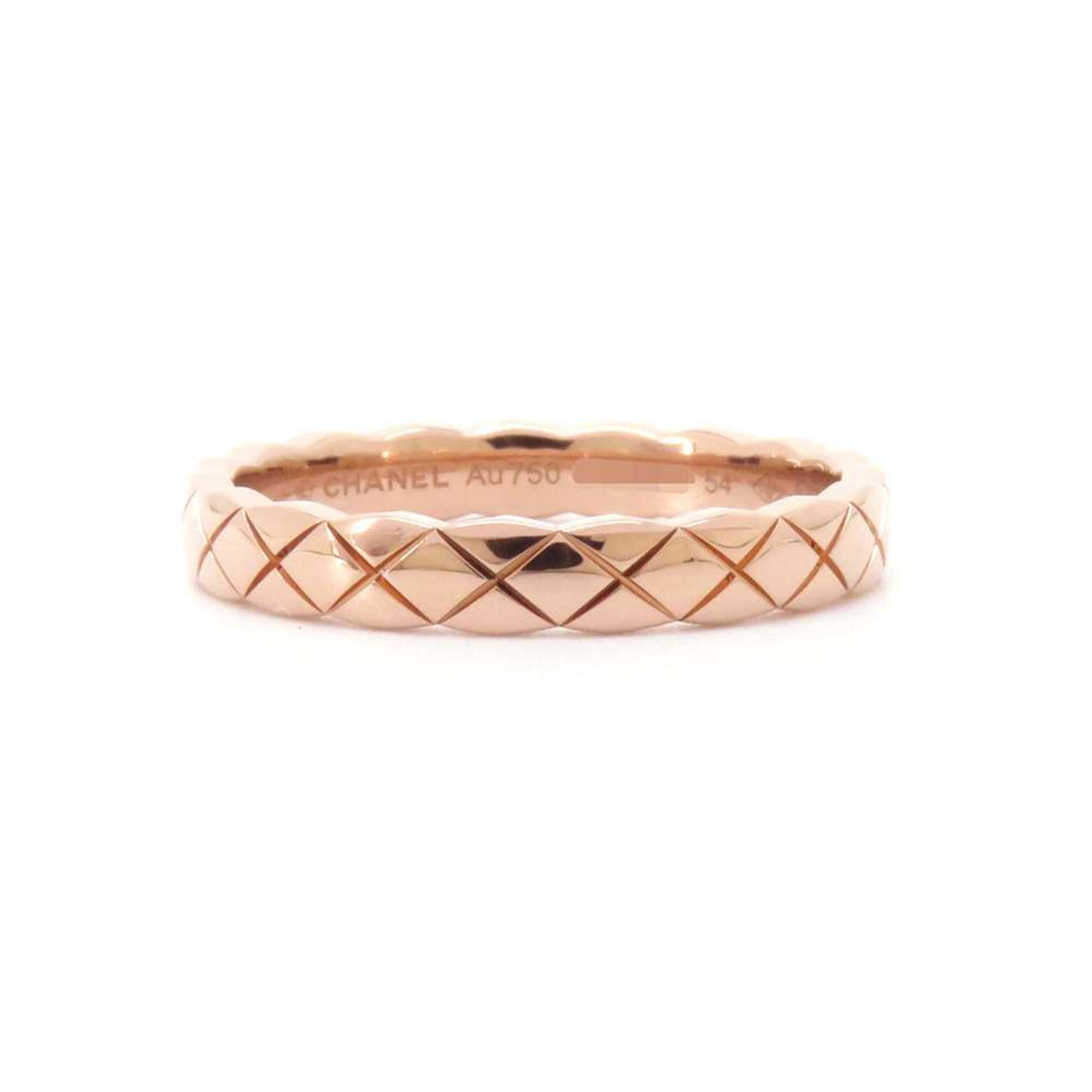 Chanel Ring Coco Crush Model K18PG Pink Gold Size 54 J11785 CHANEL