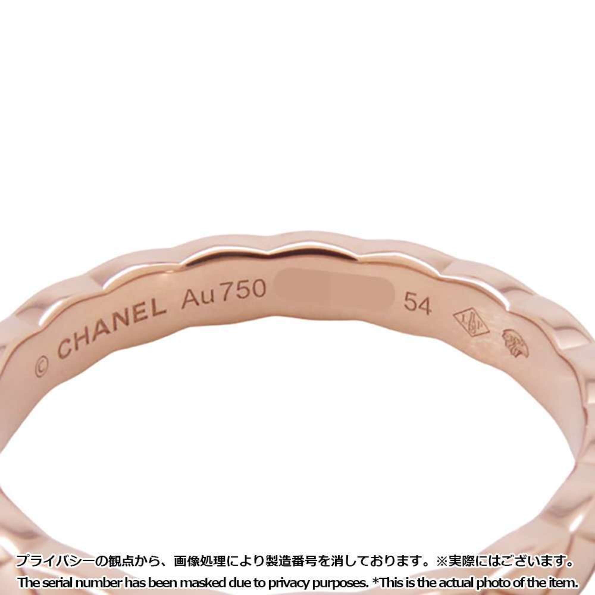 Chanel Ring Coco Crush Model K18PG Pink Gold Size 54 J11785 CHANEL